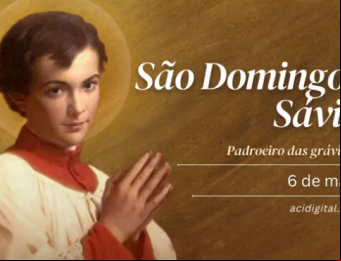 Hoje a Igreja celebra são Domingos Sávio, padroeiro das grávidas